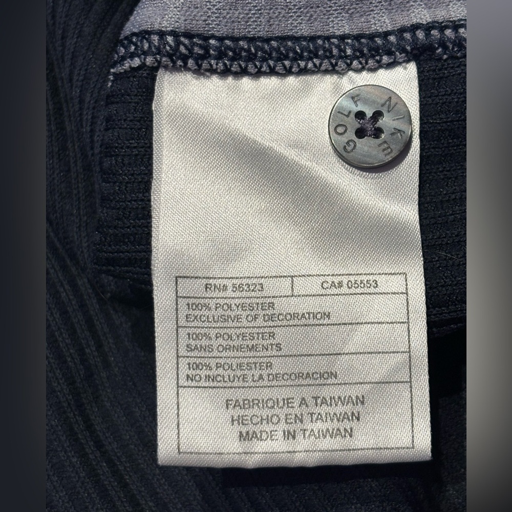 Nike Golf Dri-FIT UV 1/4-Zip Pullover - Textured Blue/Grey - Men's M - Picture 4 of 5